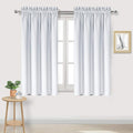 DWCN Greyish White Blackout Curtains for Bedroom –Rod Pocket Thermal Insulated Room Darkening Drapes for Living Room, W 42 x L 54 Inch, 2 Panels