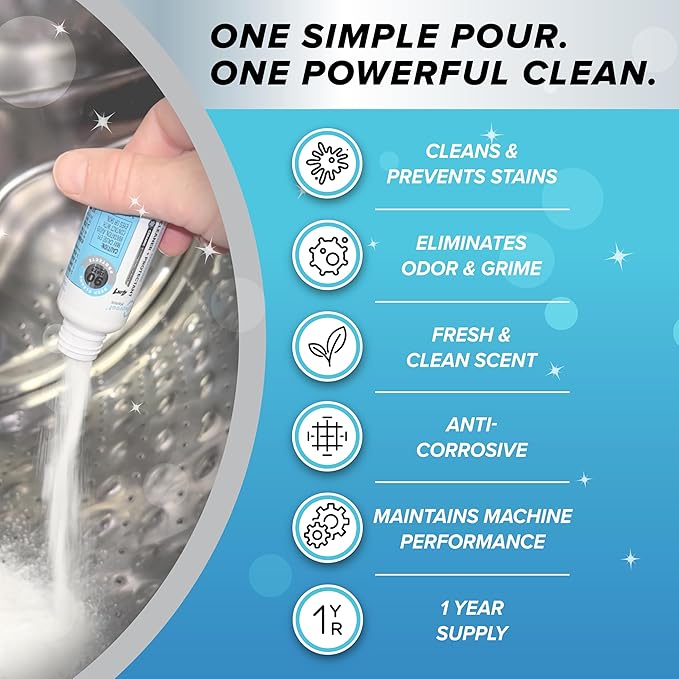 Lifeproof 4-IN-1 Washing Machine Cleaner - Up to 90 Days of Protection Against Odors & Grime (4-Pack, 1-Year Supply)