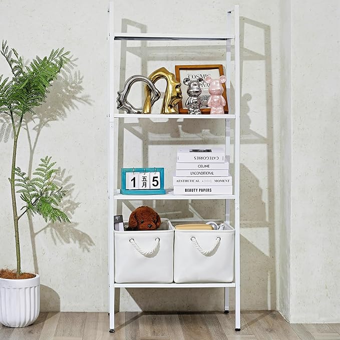 15x11x9.5 Inch Storage Baskets for Shelves,3 Pack Storage Bins，Foldable Organizer Boxes, Decorative Storage Basket for Organizing Clothes, Toys, Books, Foldable Cloth Baskets (White)