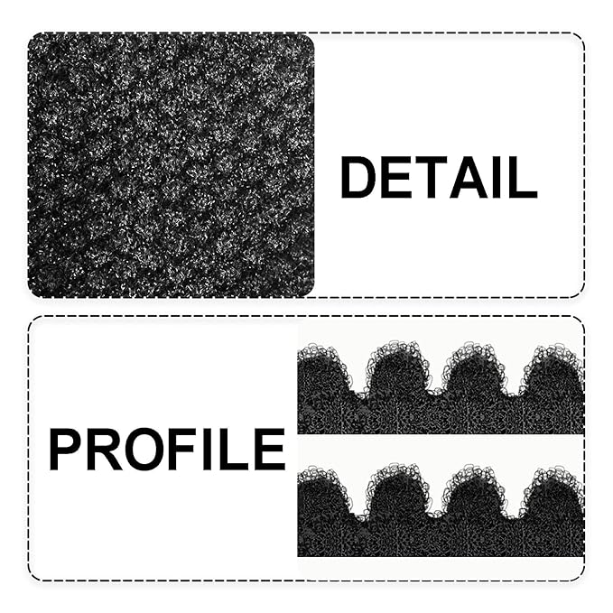 Evridwear Exfoliating Dual Texture Bath Gloves for Shower, Spa, Massage and Body Scrubs, Dead Skin Cell Remover, Gloves with Hanging Loop (1 Pair Black Heavy Glove)
