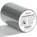 Grey Window Screen Repair Tape, 4IN X 20FT (240IN) Screen Repair Kit for Windows or Doors, Strong Adhesive Patch Kit Fiberglass Mesh Tape
