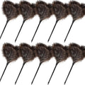 Ostrich Feather Duster-14.9 Inch Mini Natural Feathers Dusters with Plastic Handle Reusable Handheld for Cleaning Supplies Home Car Office(10pcs)
