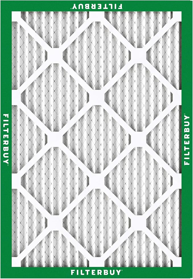 Filterbuy 30x36x1 Air Filter MERV 8 (MPR 700) Dust Defense Replacement (6-Pack), Electrostatic Pleated HVAC AC Furnace Filters, Made in USA (Actual Size: 29.81 x 35.81 x 0.75)
