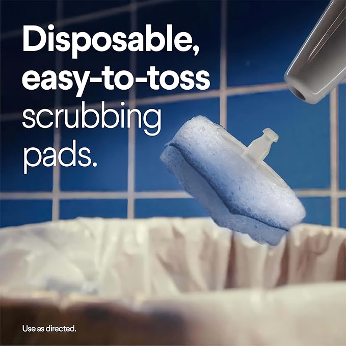 CLOROX Original Toilet Cleaning System, ToiletWand, Storage Caddy, 6 Refill Heads, Dorm Room Essentials