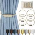 Magnetic Curtain Tiebacks 6 Pack Beige Curtain Rope Tieback Curtain Holders for Drapes Modern Tie Backs Decorative Curtain Holdbacks