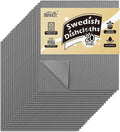 HOMEXCEL Swedish Dishcloths for Kitchen 20 Pack, Sponge Dish Cloth for Counters & Washing Dishes, Reusable and Absorbent Paper Towels, Grey