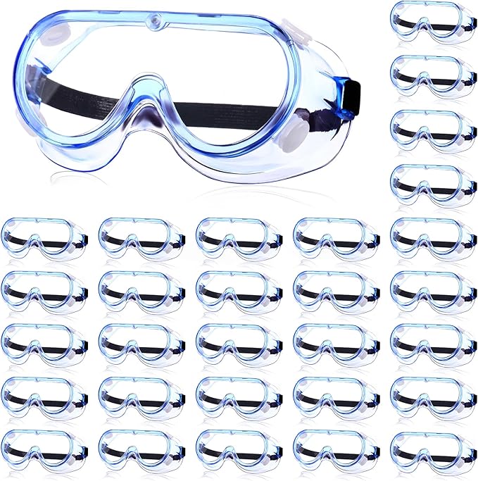 Yunsailing Protective Safety Goggles Lab Over Glasses Clear Anti Fog Eye Protection Goggles for Men Women