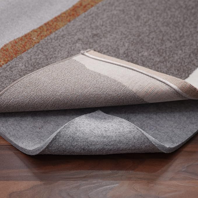 Double-Sided Non Slip Rug Pad Gripper - 2x10 Feet 1/4” Thick Dual Surface Felt Under Rug for Area Rugs and Hardwood Floors,Super Cushioned Non Skid Carpet Padding