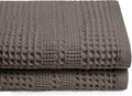 GILDEN TREE Waffle Towels for Bathroom, 100% Cotton Quick Dry Towel, Waffle Bath Towels Large, Absorbent Lightweight Travel Towel, Bath Towels Set of 2, Classic Style (Stone)