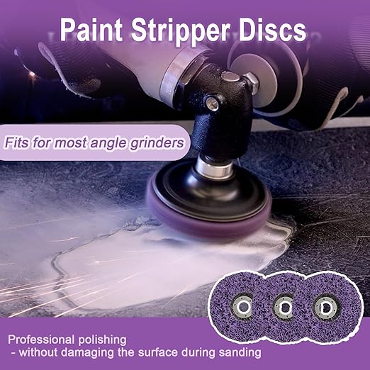 21 Pack Paint Strip Discs for Angle Grinder, 4-1/2'' x 7/8'' & 2" Rust Remover Wheel, Comprehensive Paint Stripper Disc Kit for Cleaning and Removing Paint, Welds, Oxidation