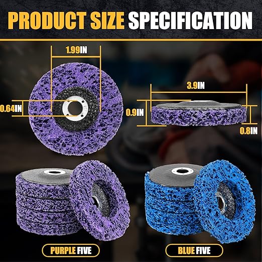 10Pcs Strip Discs Stripping Wheels, Paint Stripper Wheels 4" x 5/8" Rust Remover Wheel Remove Paint for Angle Grinder Paint Strip Wheel Quick Abrasive Discs Rust