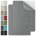 J.CARP 2Pcs Linen Repair Patches, Large Self-Adhesive Fabric Patch for Sofas, Couch, Furniture, Car Seats (8 * 11 inches-2PCS Light Gray)