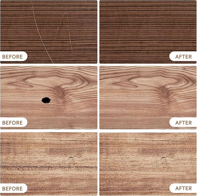 Wood Furniture Repair Kit- 8 Colors Wood Fillers and Touch Up Markers, New Upgrade Wood Repair Kit, Wood Markers for Scratches Stains- Restore Wooden Table, Cabinet, Floors, Door, 20 Sets