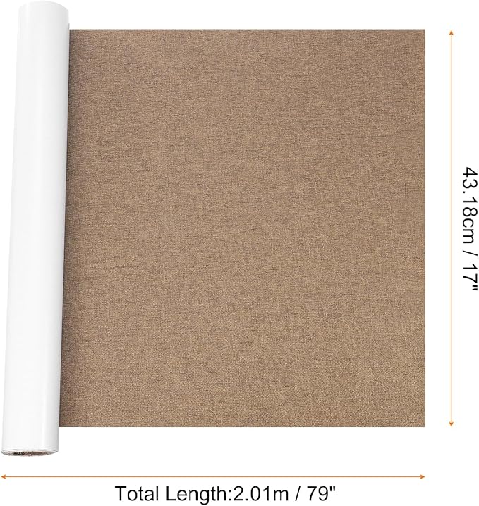 Repair Patches Repair Tape Self-Adhesive DIY Repair Patch Linen Gear Patch for Sofa, Furniture, Chair, Clothing,Tents,17x79 Inch,Brown