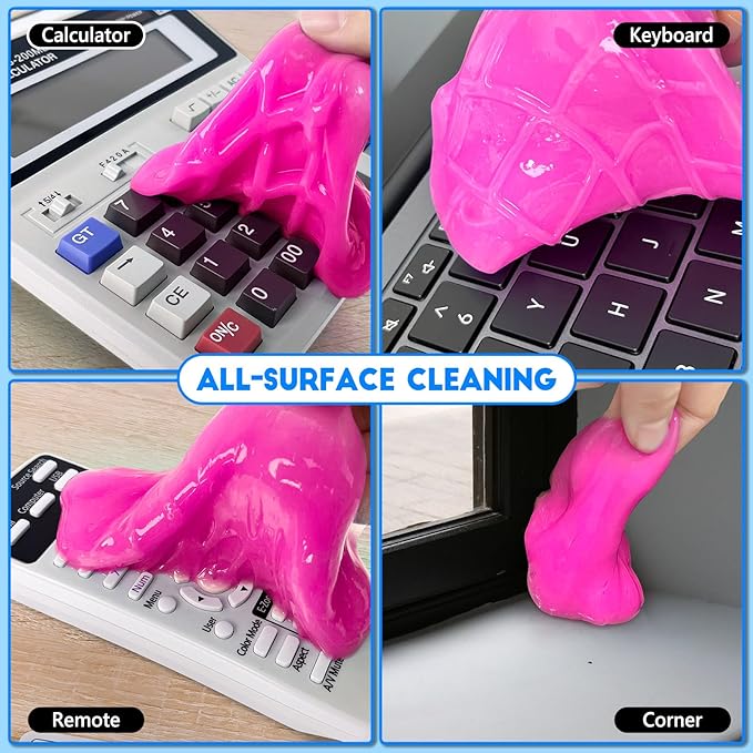 Car Cleaning Gel, 2 Pack Car Cleaning Putty, Universal Auto Deatiling Tools, Reusable Interior Cleaner for Car Keyboard Air Vent, Car Slime Cleaner Dust Cleaning Gel