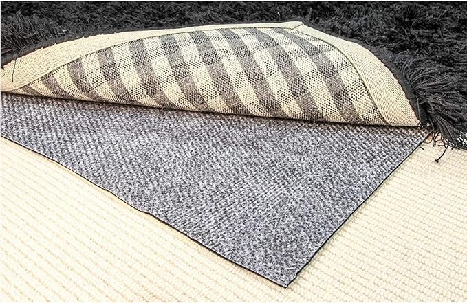 Hold-a-Rug Plush 6' x 9' Nonskid, Nonslip Rug Pad, Reversible Gripper, ¼ Thick, Safe for All Floors and Carpet, Keep Area Rugs Secure