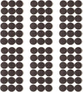 Furnigear Felt Furniture Pads for Hardwood Floors - Self Adhesive Chair Felt Pad, Floor Protector for Furniture Feet, Furniture Sliders Moving Furniture Smoothly, Anti Scratch 108 Pcs 1" Round Brown