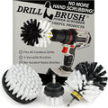 Drillbrush Car Detailing Kit | Drill Brush Set – Soft Bristle Power Scrubber Attachments for Cleaning Car Interior, Upholstery, Carpet, Seats, Wheels, Rims, Dash, Console, and Trim - Nylon Scrub Brush