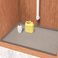 URMONA Waterproof Silicone Under Sink Mat 40'' x 22'' Shelf Liner for Kitchen and Bathroom, Cabinet and Counter Protector, Storage and Organizers, Litter Mat, Pet Cat Puppy Essentials(Beige)