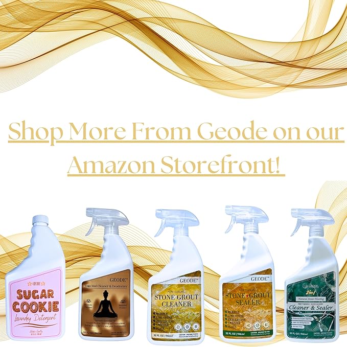 Natural Stone Grout Cleaner, Safe for Marble, Travertine, Limestone, Tile Spray on Grout Cleaner with Brush (32 oz.)