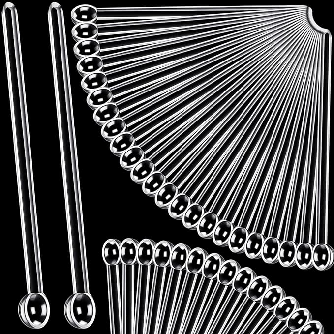 Honeydak 1/32 Teaspoon Micro Scoops 150 Milligram Mini Measuring Spoons Tiny Little Plastic Scoop for Measuring Cosmetics, Powders, Glitter and Seasoning(Clear, 48 Pieces)