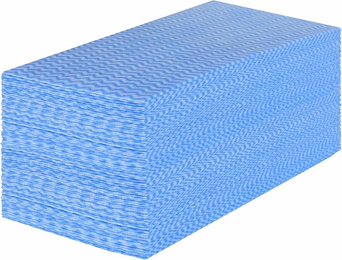Handi Wipes Reusable Cloths, Blue Disposable Kitchen Cleaning Towel Roll, Heavy Duty J Cloth,50 Count