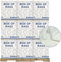 Recycled White Sheeting Cleaning Rags (600 lbs. Pallet 24x25 lbs. Box) – Lint Free White Cotton Cloths for Manufacturing | Automotive | Janitorial | Shop Rags Bulk - Multipurpose