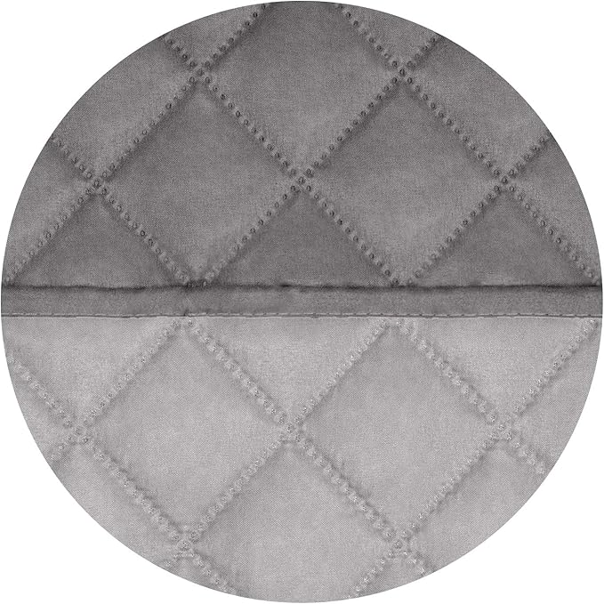 PureFit Reversible Quilted Sofa Cover, Water Resistant Slipcover Furniture Protector, Washable Couch Cover with Non Slip and Elastic Straps for Kids, Dogs, Pets (Oversized Sofa, Gray/Light Gray)
