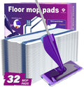Wetjet Pads Refills, 32 Count Disposable Mop Pad Refills for Swiffer Wet Jet Mops, Thickness, Absorbent for Household Cleaning & Suit All Multi-Surface