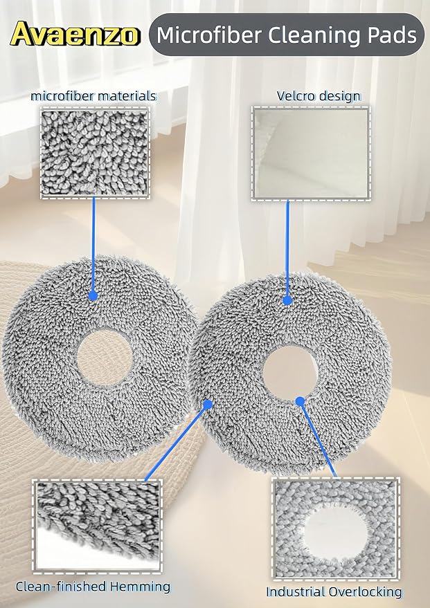 Replacement Mop Pads Compatible with iRobot Roomba Plus 405 505 Combo Robot VacuumRobot Vacuum 6 Mop Cloth