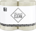 Fantasticlean Microfiber Cleaning Cloth Roll 2 Rolls 120 Pack, Tear Away Paperless Towels, 8" x 8", Reusable Washable Rags, Home Kitchen, Pet, Office, Indoor Outdoor, Compact Portable (Off-White)