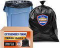 Veska 33 Gallon Trash Bags, (Huge 100 Bags w/Ties) Large Black Garbage Bags 30 Gallon, 32 Gallon, 35 Gallon Trash Can Liners