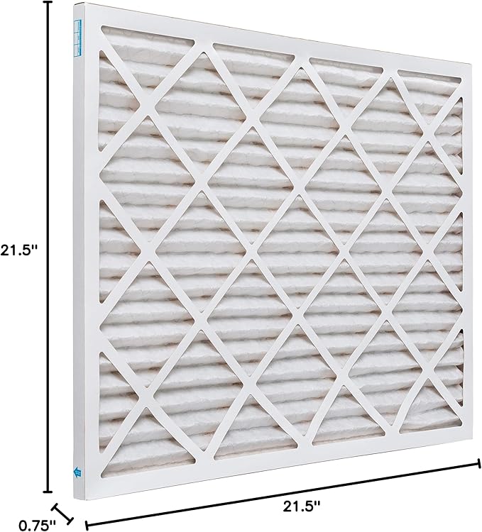 Aerostar 21 1/2x23 3/8x1 MERV 11 Pleated Air Filter, AC Furnace Air Filter, 6 Pack (Actual Size: 21 1/2" x 23 3/8" x 3/4")