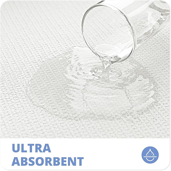 Bath Mat,Ultra Thin Bathroom Runner Rugs,Large Bath Mats for Bathroom,Quick Dry,Non-Slip,Machine Washable,Low Pile,Bath Rug,Shower Outside,Sink,Home Decor Accessories.White,1'5"x4'11"（17x59inch）