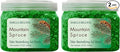 SMELLS BEGONE Odor Eliminator Gel Beads - Air Freshener - Made with Essential Oils - Eliminates Odors in Pet Areas, Bathrooms, Boats, RVs & Cars - Mountain Spruce Scent - 12 Ounce - 2 Pack