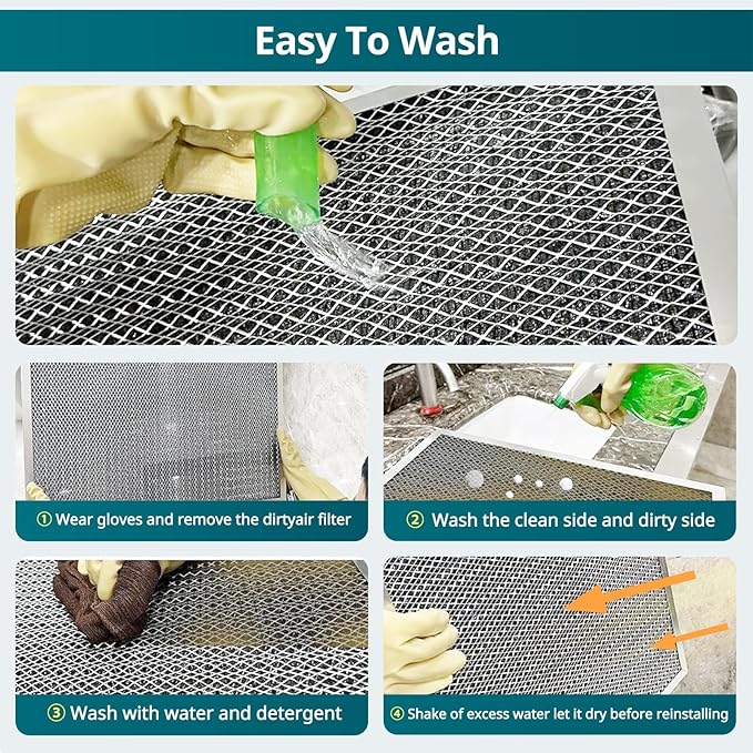 Torjim 16x24x1 MERV8 Air Filter, Washable & Reusable Electrostatic Filter, AC/HVAC Furnace Filter, Permanent Filter, Breathe Fresher, Easy Install