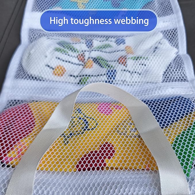Mesh laundry bags for washing machine, can wash 10 pairs of socks, maintain shape, keep one pair,Laundry room organization suitable for socks and small items, 2pcs (Large)