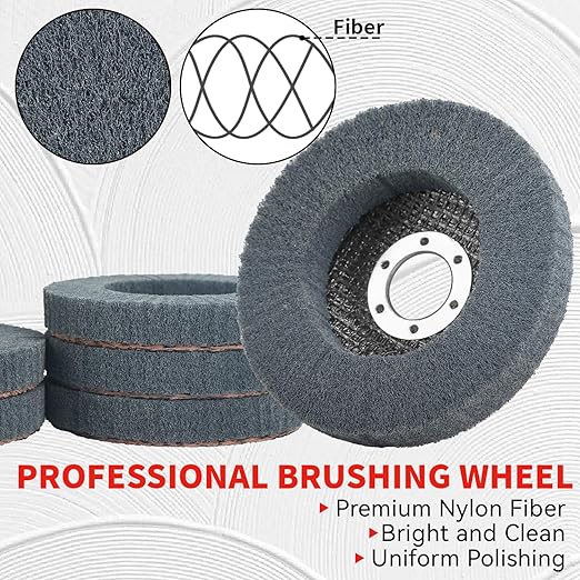 10Pcs 600 Grit Scour Flap Disc 4 1/2 Inch Angle Grinder Attachment Stainless Steel Aluminum Polishing Wheel Scouring Pad Wire Brush Sanding Disc