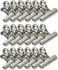 18 Pack Stainless Steel Chip Bag Clips Heavy Duty Food Bags Clamp Clips for Kitchen Office School (2In)