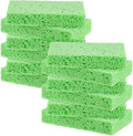 12-Pack Kitchen Sponges, Condense Eco Cellulose Non-Scratch Scrub Heavy Sponge for Kitchen/Household/Bathroom, Clean Tough Messes Dish Scrubber [Green]