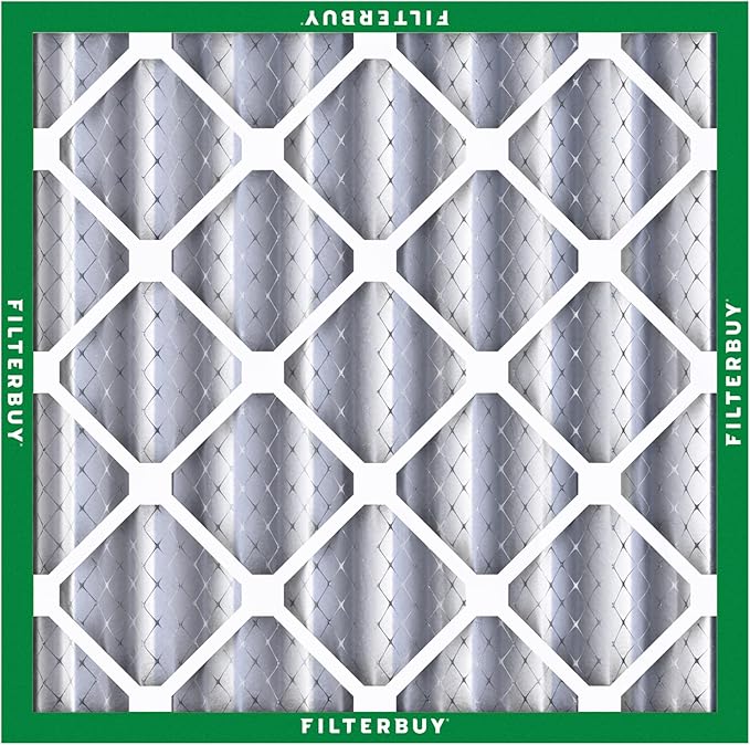 Filterbuy 24x24x4 Air Filter MERV 8 (MPR 700) Dust Defense Replacement (6-Pack), Electrostatic Pleated HVAC AC Furnace Filters, Made in USA (Actual Size: 23.38 x 23.38 x 3.63)
