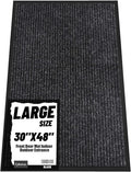 Front Door Mat Indoor Outdoor Entrance, 30" x 48" Dirt Resistant and Absorbent Door Mat, TPR Backing Non-Slip Doormats, Easy to Clean, Low Profile Welcome Floor Mat for Outside Entry