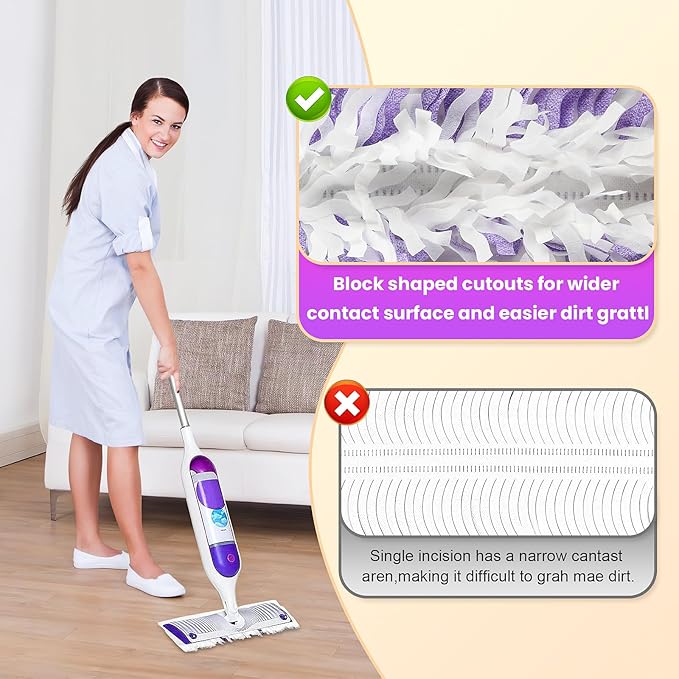 Power Mop Refills for Swiffer | 40 Count Disposable Pads for Wet & Dry Cleaning | Multi-Surface Compatible with Swiffer PowerMop Jets, Wood Floor Mops for Laminate, Tile, Hardwood Floors