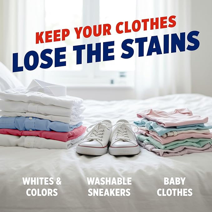 OxiClean Max Force Advanced Stain Remover Power Paks, Use with Detergent to Remove Stubborn Stains, Whiten, Brighten, and Boost Freshness, for All Temps and Washing Machines, 24 count