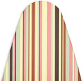 Encasa XO Ironing Board Cover and Pad - Thick 4mm Felt, Heat & Scorch-Resistant, Fits Medium Boards 42"x14", Elastic Bungee Cord Tightening, Easy Fit, Stain-Safe Dye, Multistripe