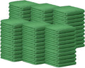 Avalon Towels Terry Bar Mop Towels (Value Pack of 60) Size 14"x17" – Absorbent and Durable, Multipurpose Cleaning Rags, Cotton Cleaning Cloths, Terry Cloth Rags, Reusable Shop Rag (Green)