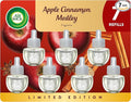 Air Wick Plug in Scented Oil Refill, 7ct, Apple Cinnamon Medley, Fall Scent, Essential Oils, Air Freshener