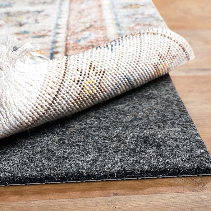 BAGAIL Felt and Natural Rubber Backing Rug Pads 1/8” Thick, 4 x 6 Ft Non Slip Rug Gripper Keep Rugs in Place, Under Area Rug Protective Cushioned Pads, Carpet Runners, Hardwood Floors Protection