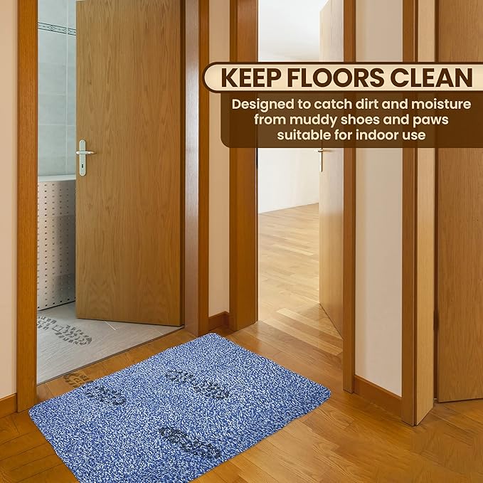 Premium Microfiber Indoor Door Mat – 20"x30" Washable Entry Mat, Non-Slip, Waterproof Backing, Super Absorbent, Low Profile Entryway Doormat for Indoor Entrance