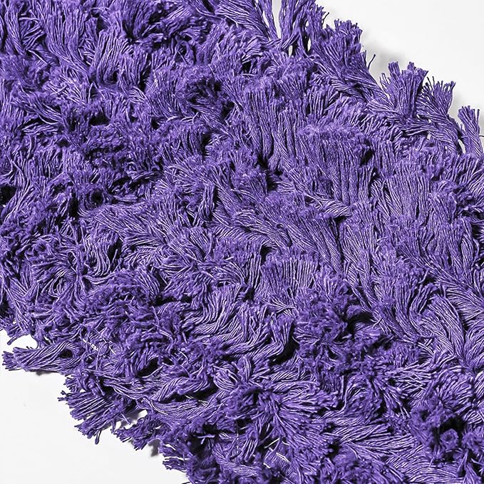 48 Inch Purple Commercial Dust Mop & Floor Sweeper with Extendable Handle – Mop for Hardwood, Tile, and Concrete Floor Cleaning